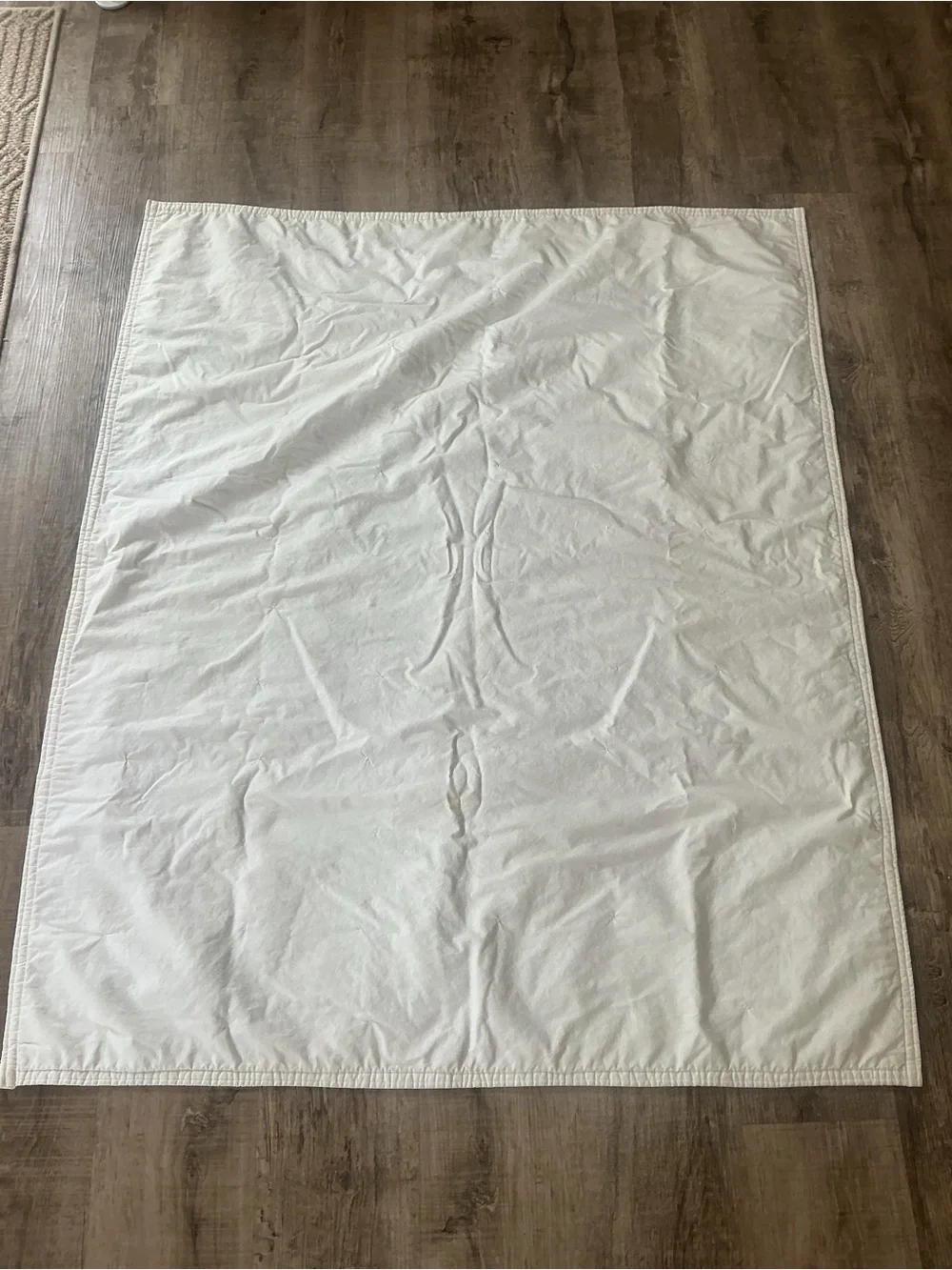 Vtg Mother Goose Nursery Rhyme Baby Quilt Yellow Panel Blanket 43x51.5 1990s - Picture 3 of 10